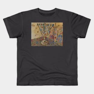 Liquid Gold Menorah Kids T-Shirt